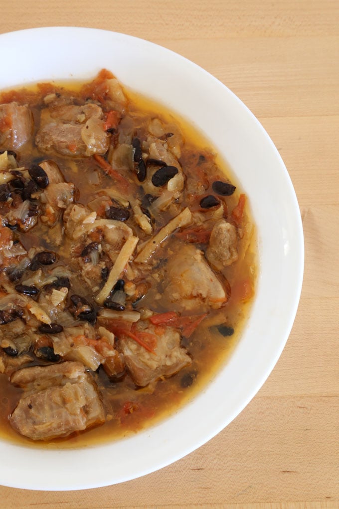 Pork with Salted Black Beans is Today's Delight
