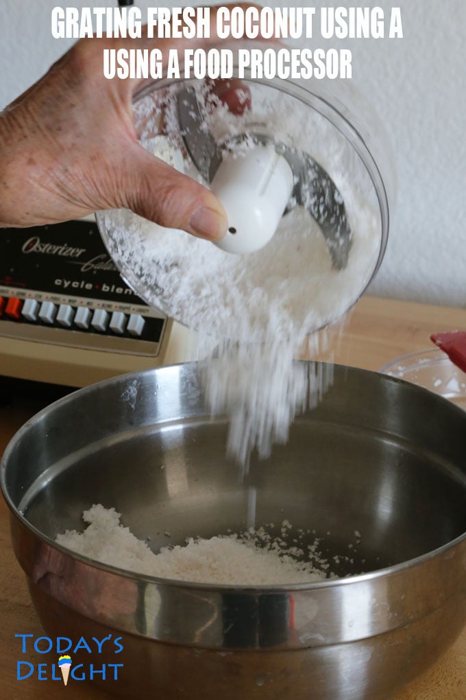 two ways to grate coconut is Today's Delight