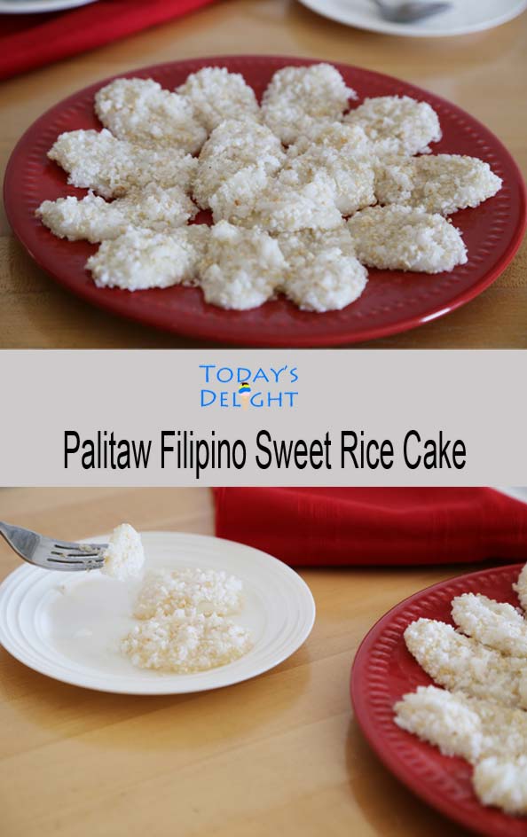 Palitaw is a Filipino snack Today's Delight