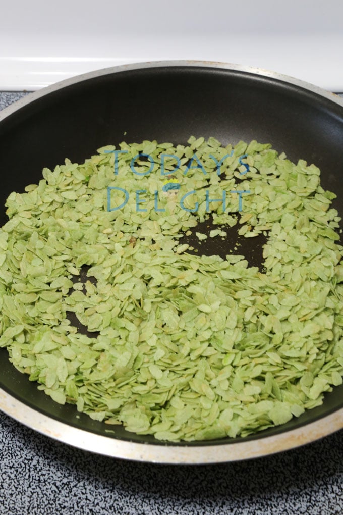 how to toast pinipig
