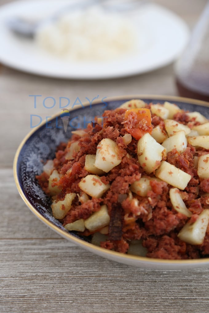 canned corn beef