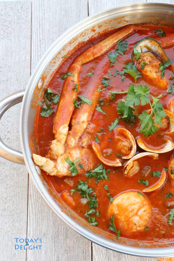 The San Francisco's Cioppino Fish Stew is Today's Delight.