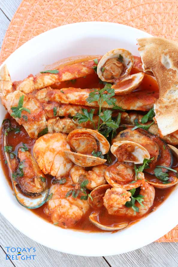 Cioppino recipe is Today's Delight.
