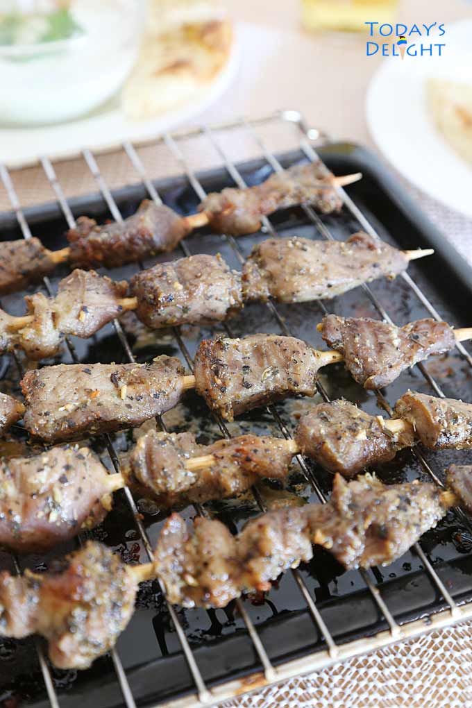 Greek pork souvlaki