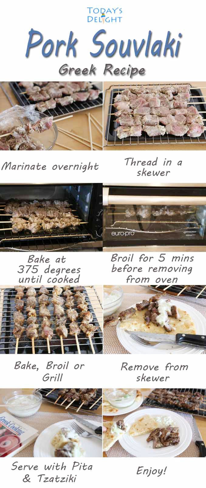 How to Cook Greek Pork Souvlaki.