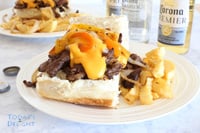 Philadelphia Philly cheese steak is Today's Delight