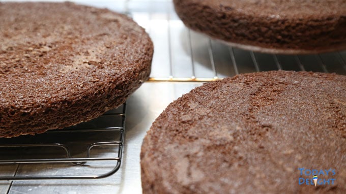 Cake removed from pan.