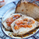pork tenderloin with peach jalapeno sauce is Today's Delight