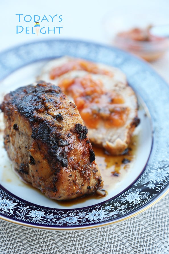 pork tenderloin with peach jalapeno sauce recipe is Today's Delight