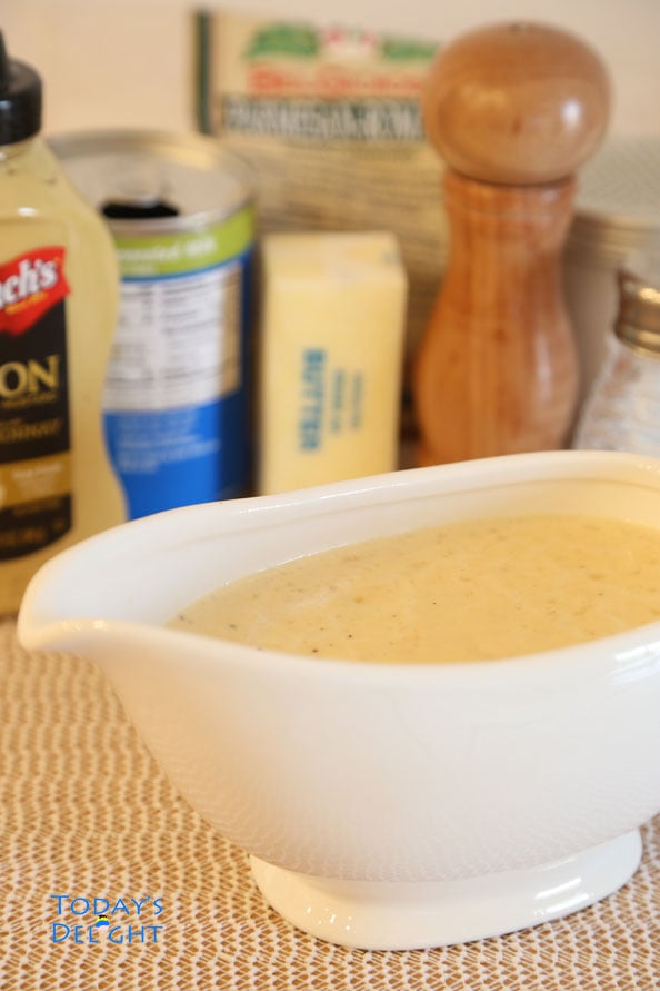 creamy mustard sauce ingredients at Today's Delight
