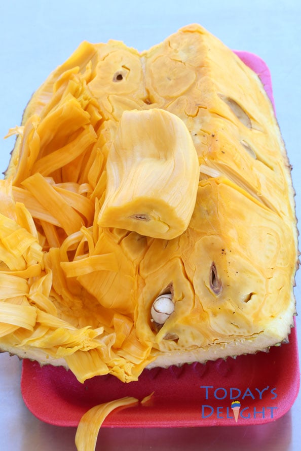 Jackfruit and seed are edible. Today's Delight
