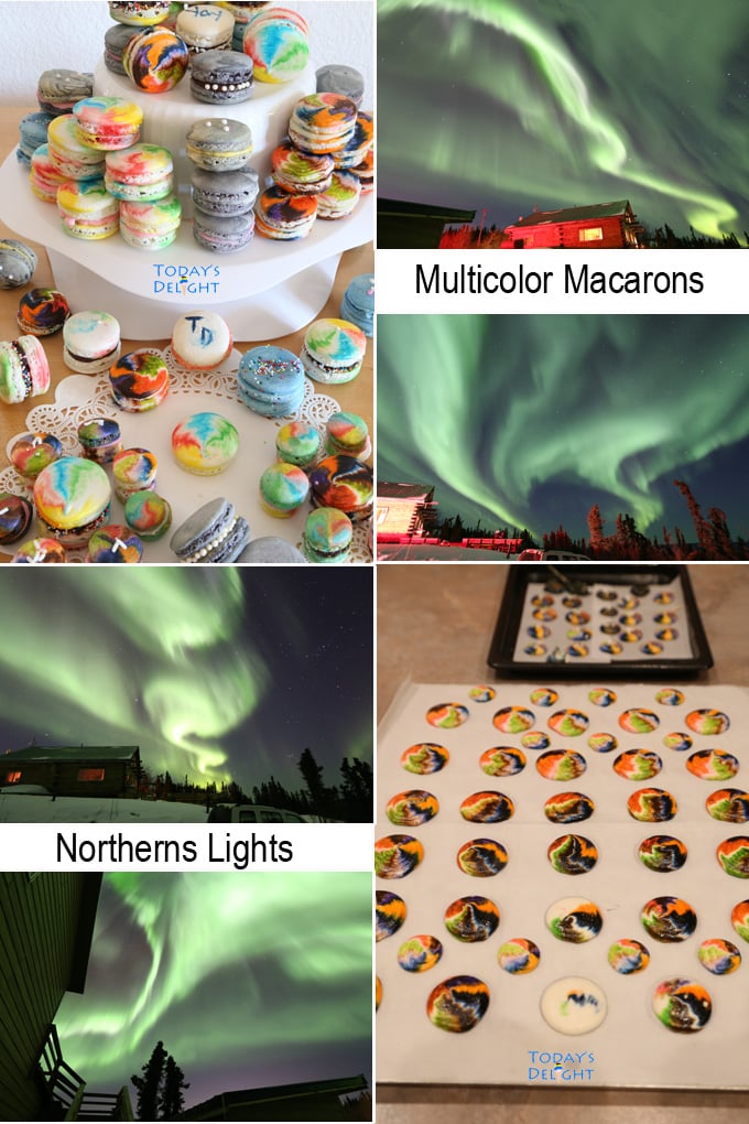 northern lights multicolor macarons is Today's Delight