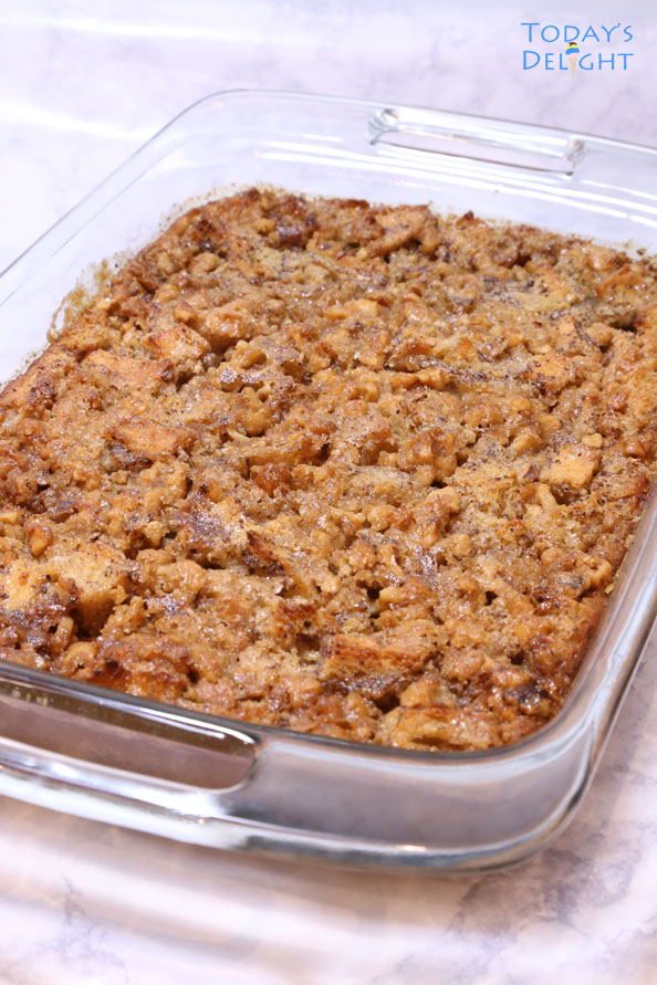 Bread pudding recipe is Today's Delight