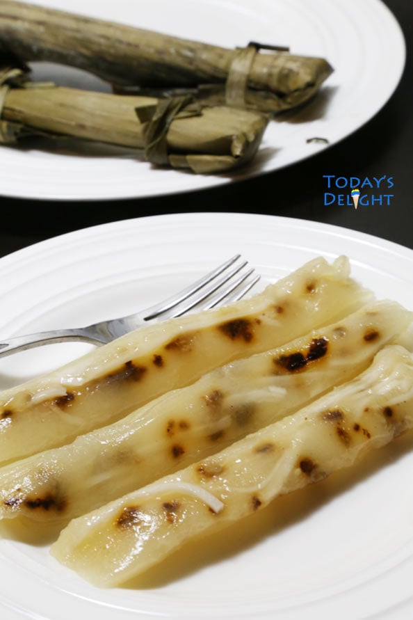 Cassava suman recipe is boiled grated cassava and Today's Delight.
