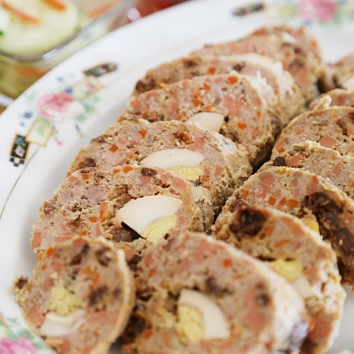 Embutido recipe is a Filipino style meatloaf is Today's Delight.