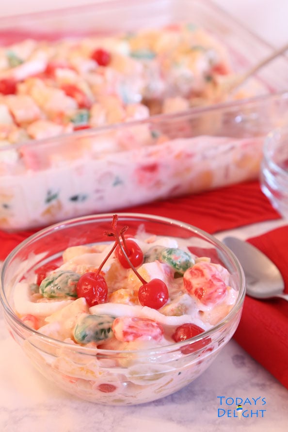 fruit salad Filipino style is Today's Delight