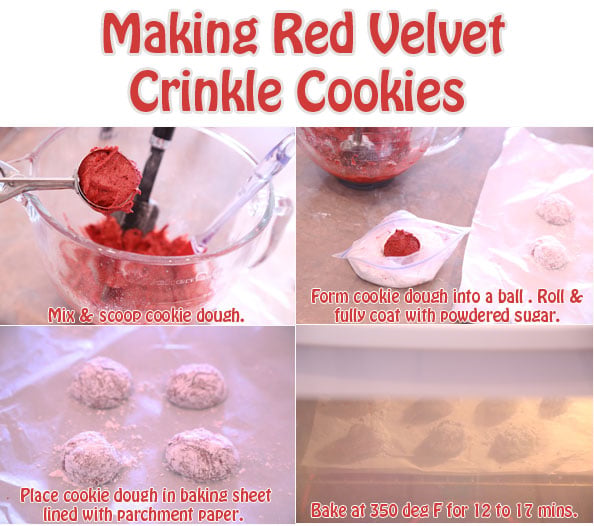 how to make red velvet crinkle cookies is Today's Delight