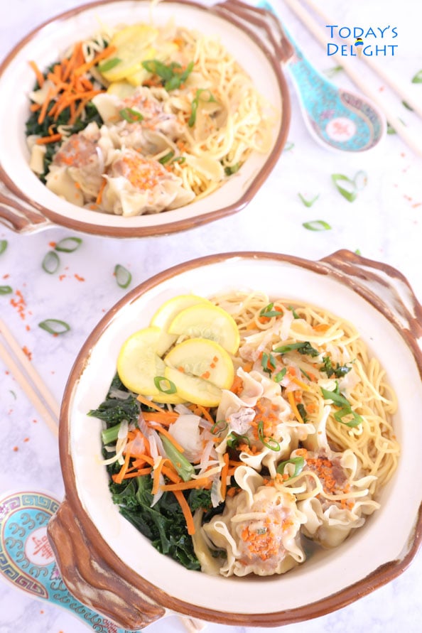 wonton noodle soup recipe made at home is Today's Delight