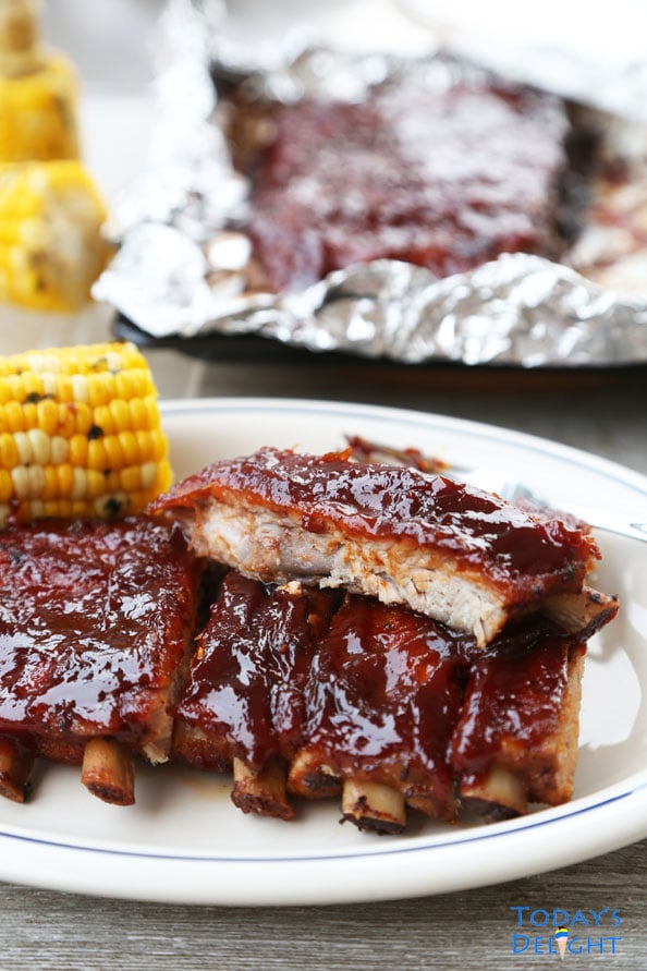 Bake barbecue ribs in oven is Today's Delight