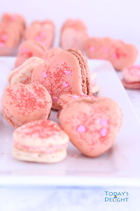 Heart Macarons for Valentine's Day is Today's Delight