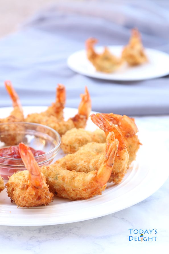 Deep fried shrimp with batter also known as Camaron Rebosado in Filipino is Today's Delight.