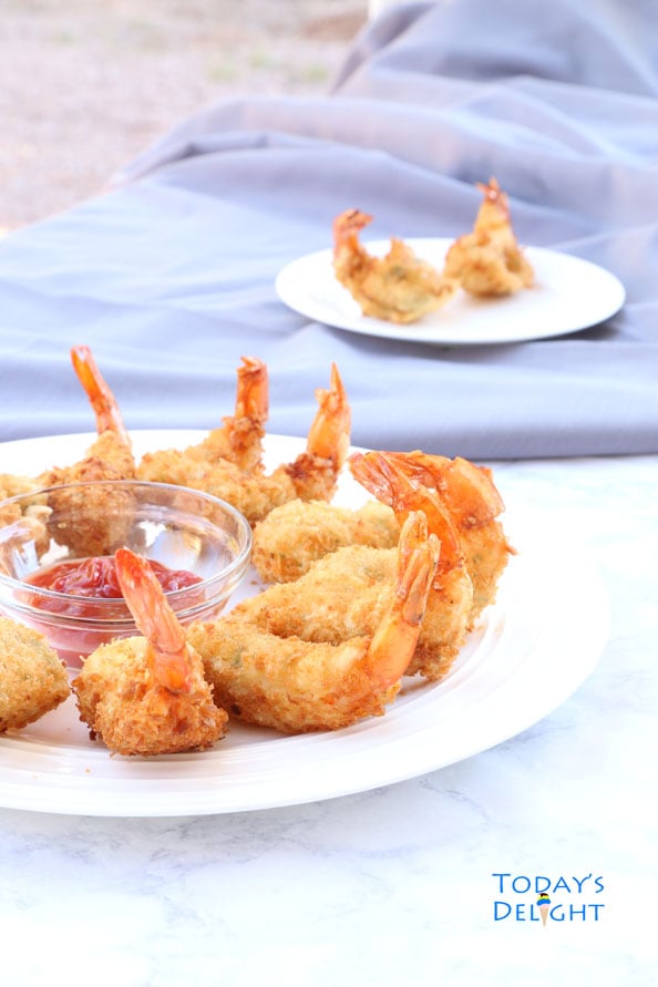 Delicious deep fried Filipino shrimp known as Camaron Rebosado is Today's Delight.
