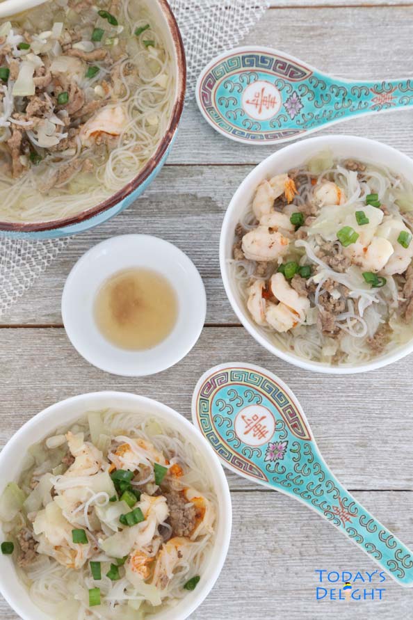 Today's Delight is Sotanghon with Upo Soup