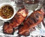 A Filipino appetizer, Grilled Stuffed Squid - Inihaw na Pusit is Today's Delight