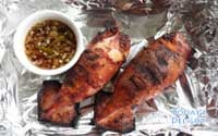 A Filipino appetizer, Grilled Stuffed Squid - Inihaw na Pusit is Today's Delight