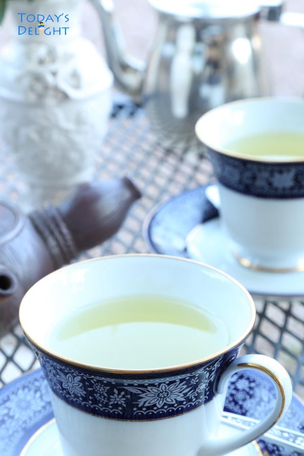 Ginger tea is Today's Delight.