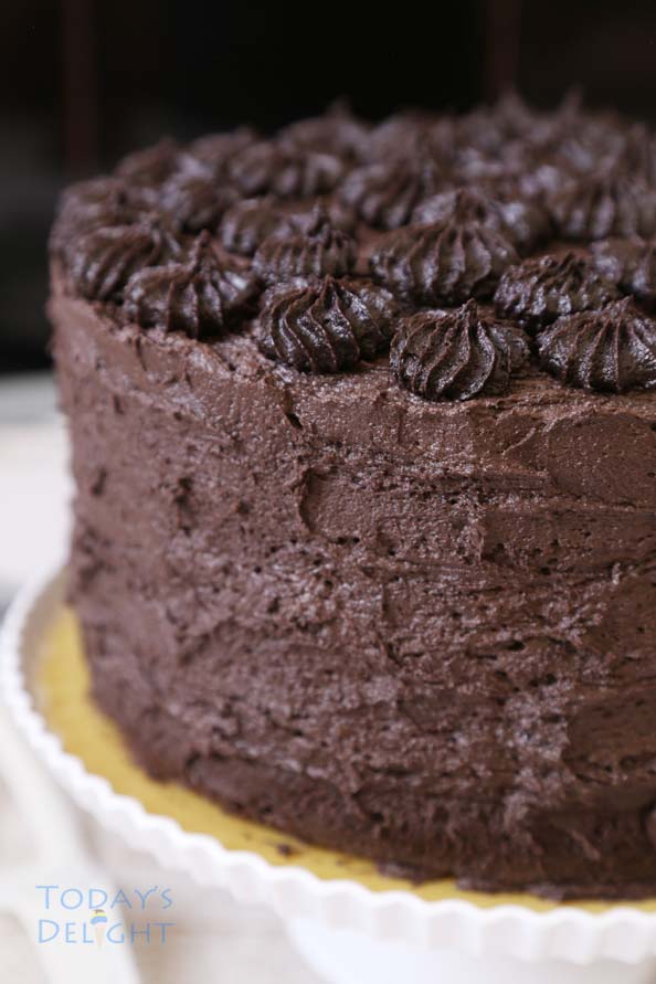 Chocolate cake ingredients are basic