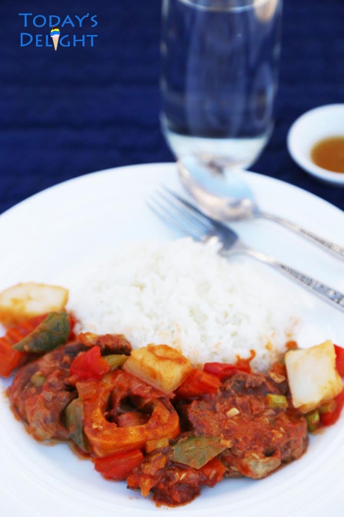 Beef Mechado is beef shank stew is today's delight.