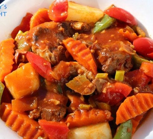 beef mechado recipe is beef stew and today'd delight