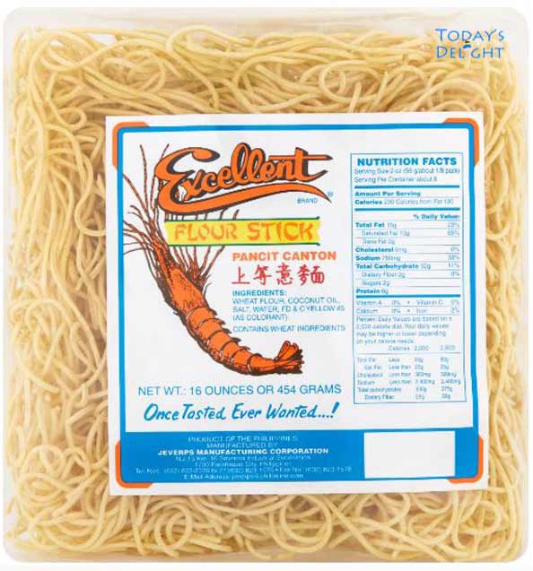 Dried Pancit Canton Noodles can be used in making Lo Mein
