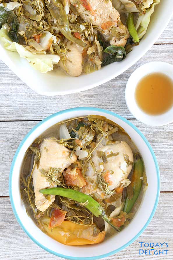 Sinampalukang Manok also known as Filipino Chicken Tamarind Soup is Today's Delight.