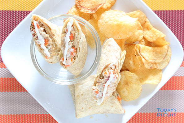 Chimichangas with Chicken Spread