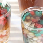 Refreshing chilled Filipino Drink in glasses with straw