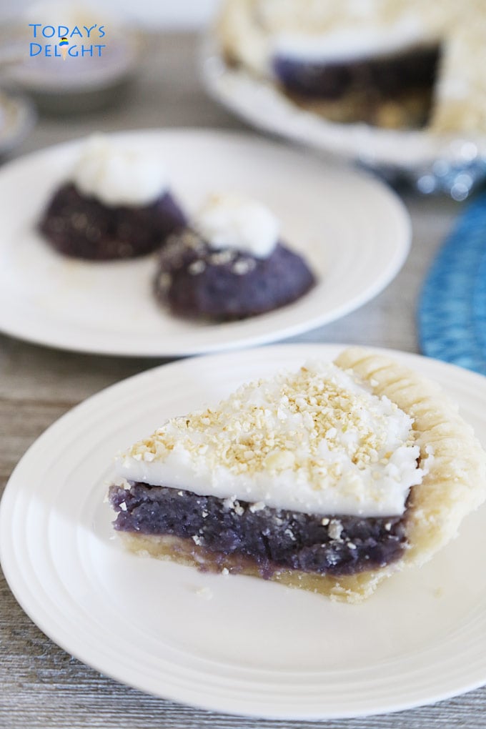 Okinawan Sweet Potato Haupia Pie is Today's Delight