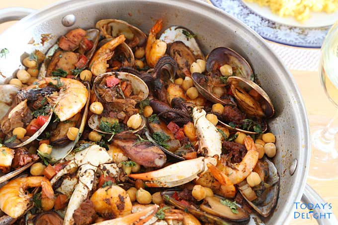 Spanish Seafood Stew with Spicy Chorizo
