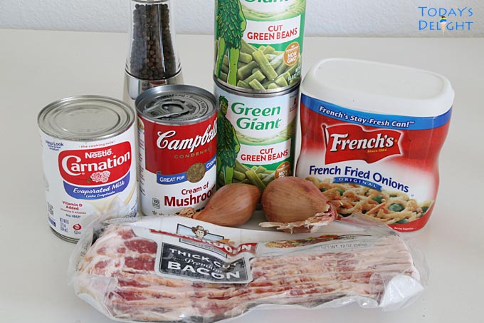 Ingredients for Green Bean Casserole