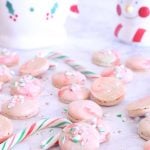 Candy Cane Macaron with Buttercream Filling is Today's Delight