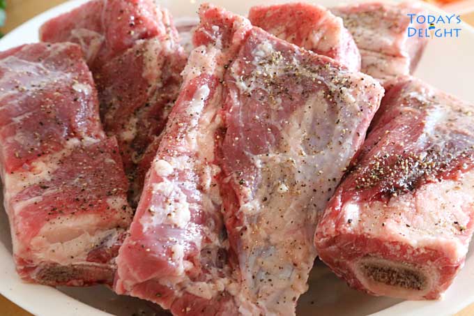 Seasoned English Short Ribs cut
