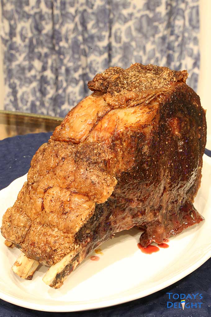 Medium Ribeye Roast Slow Cooked