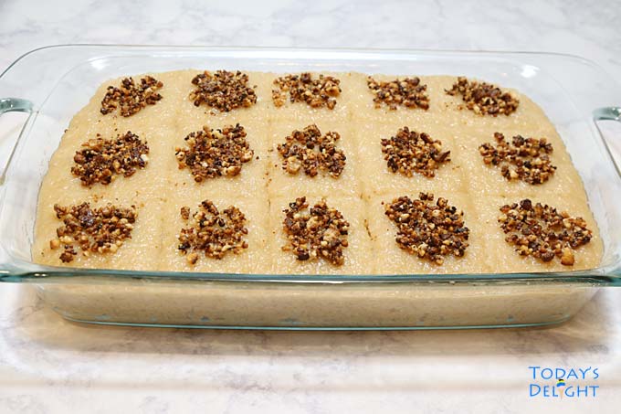 Tray of lighter Biko made with glutinous rice, coconut milk & light brown sugar.