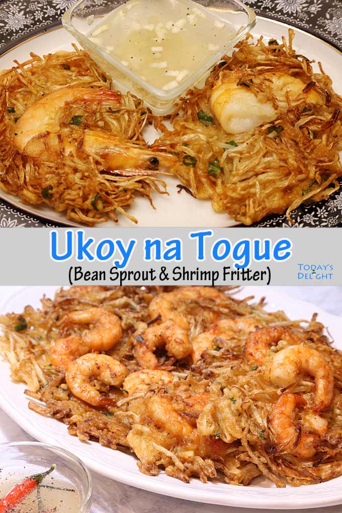 Ukoy na Togue or Bean Sprout & Shrimp Fritter is Today's Delight.