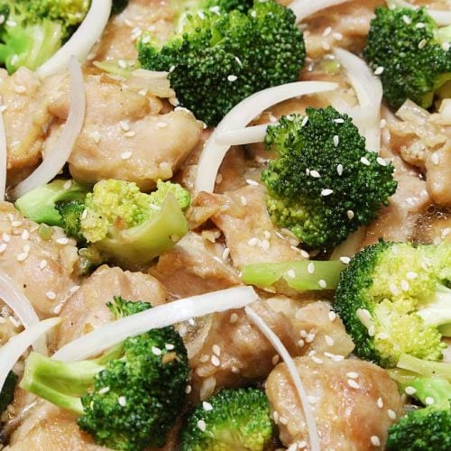 Chicken and Broccoli Stir Fry with Oyster Sauce a Chinese dish is Today's Delight.