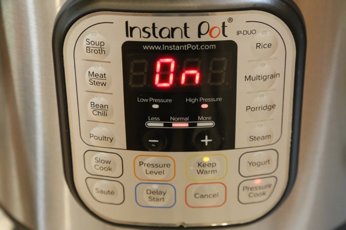 Pata tim is pressure cooked in instant pot for an hour.