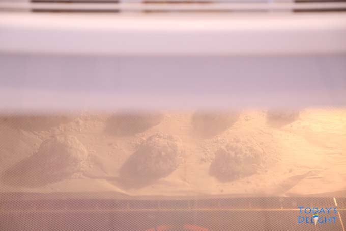 Baking crinkle cookies at 350 deg F for 15-17 minutes.