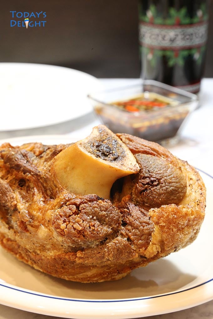 Crispy Pata, a Filipino Deep Fried Pork Leg is Today's Delight.