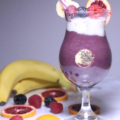 Coconut Acai Berry Smoothie is Today's Delight.